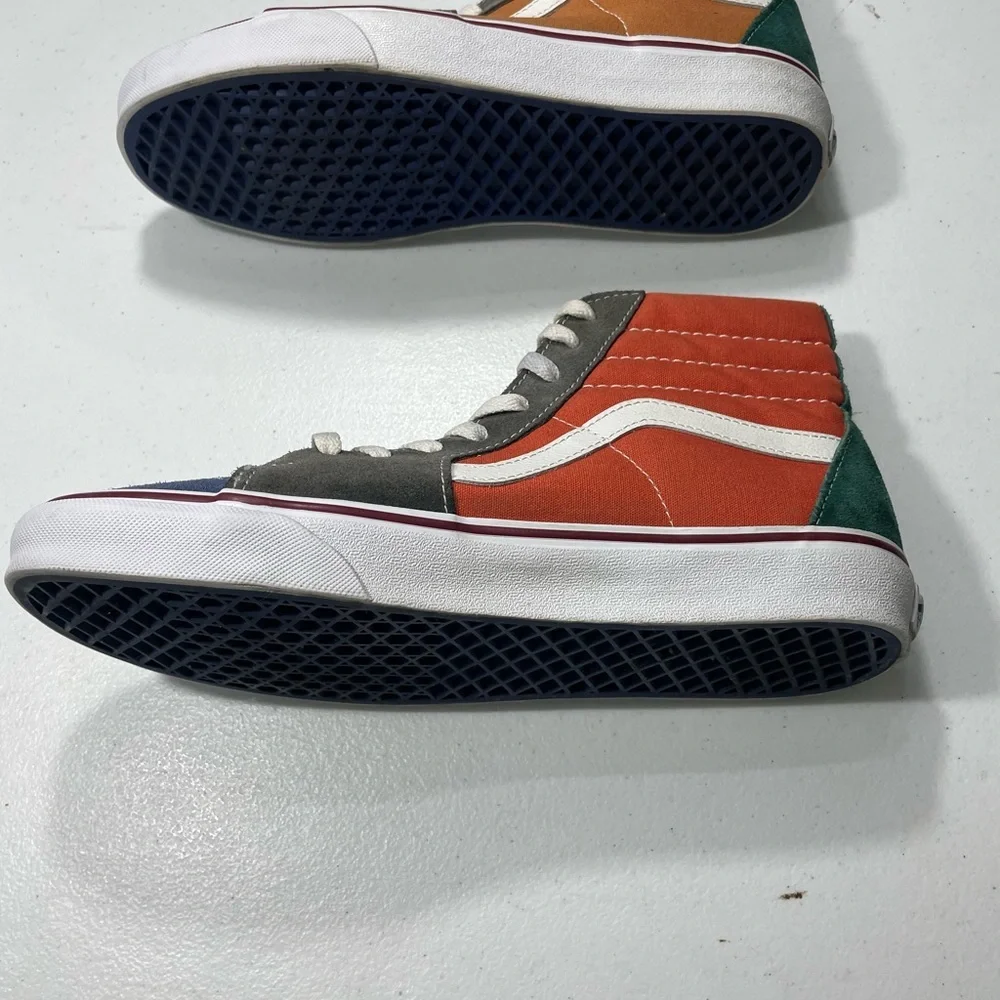 Vans Men's Blue and Gray High-Top Sneakers Size 9.5 Women’s 11 SB-40 - Picture 9 of 9